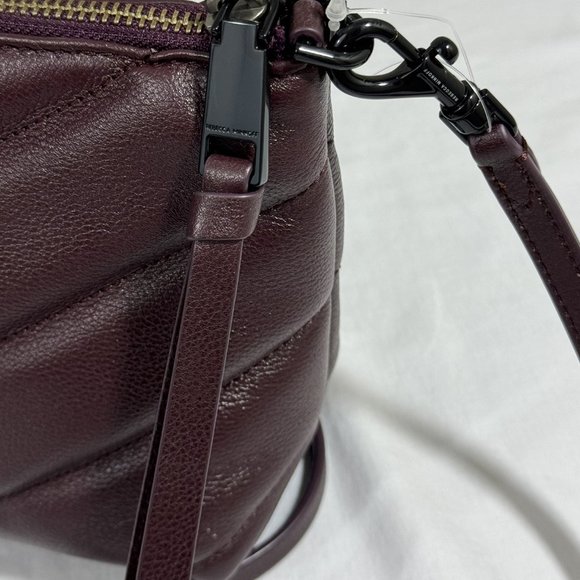 Rebecca Minkoff Edie Quilted Leather Chain Crossbody Bag Concord Black Hardware - Picture 4 of 12